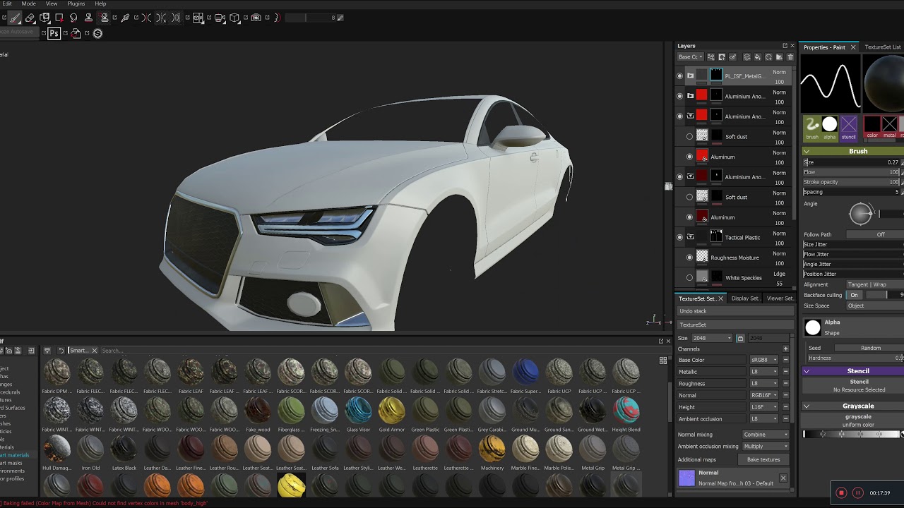 Vehicle creation for mobile games - Part 2 - Unwrapping & Baking (Timelapse)