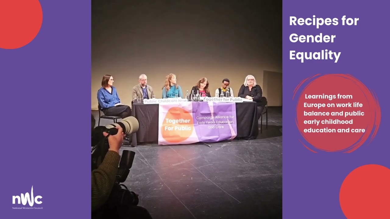 Building a Public System of Childcare for All - panel at NWC's Recipes for Gender Equality