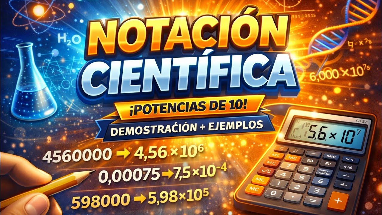 Notación científica explicada paso a paso | Ejercicios resueltos y potencias de 10