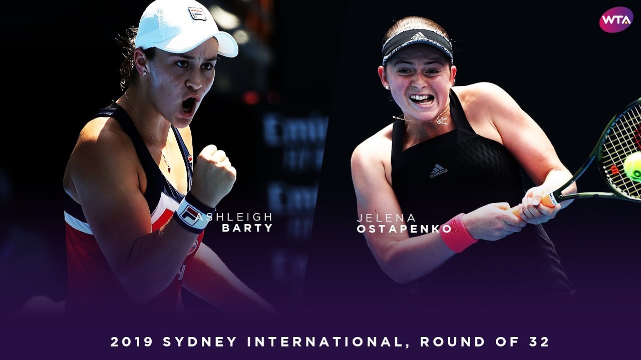 Эшли Барти против Елены Остапенко | 1/32 финала турнира Sydney International 2019 | Обзор матча WTA