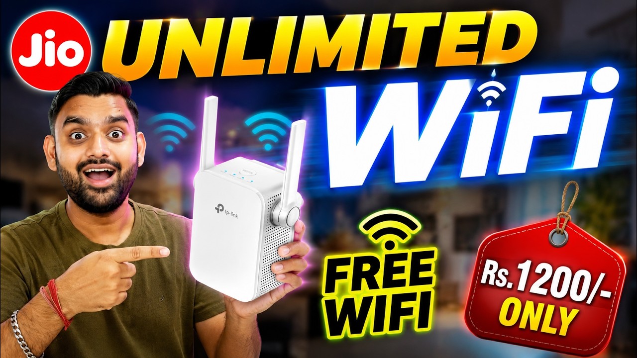 Unlimited Jio 5G WiFi at Home | TP-Link Extender Setup Explained | Cheapest WiFi Idea |