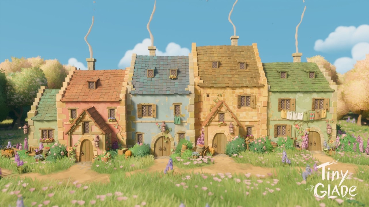 Tiny Glade | Cozy Cottage Row | Relaxing Longplay