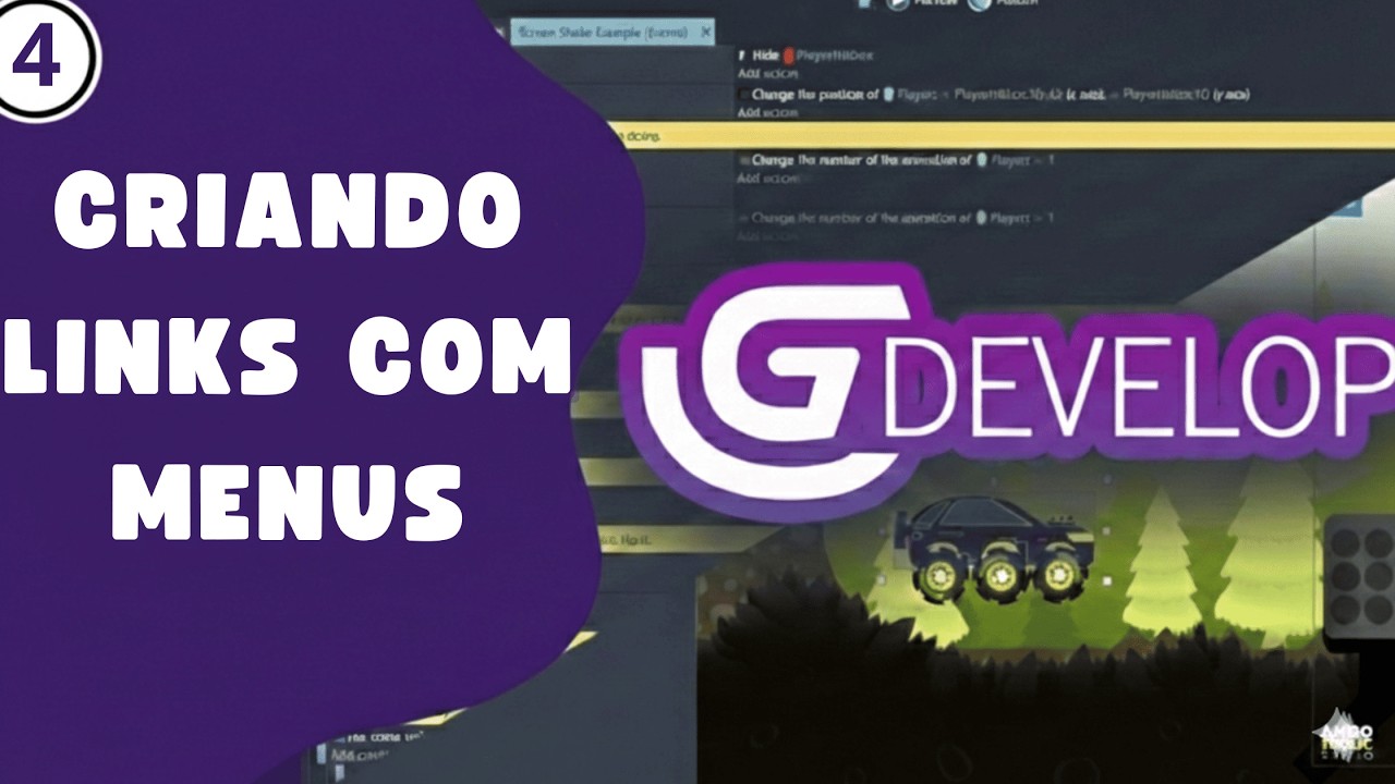 Aula 4 - (GDevelop) criando link entre os menus