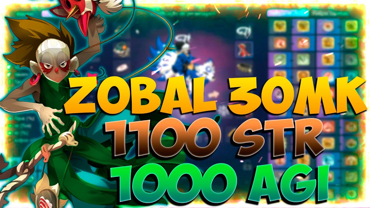 [DOFUS] PVP 3X3: ZOBAL BAIXO CUSTO 1100 STR + 1000 AGI (LOW COST SET ZOBAL)