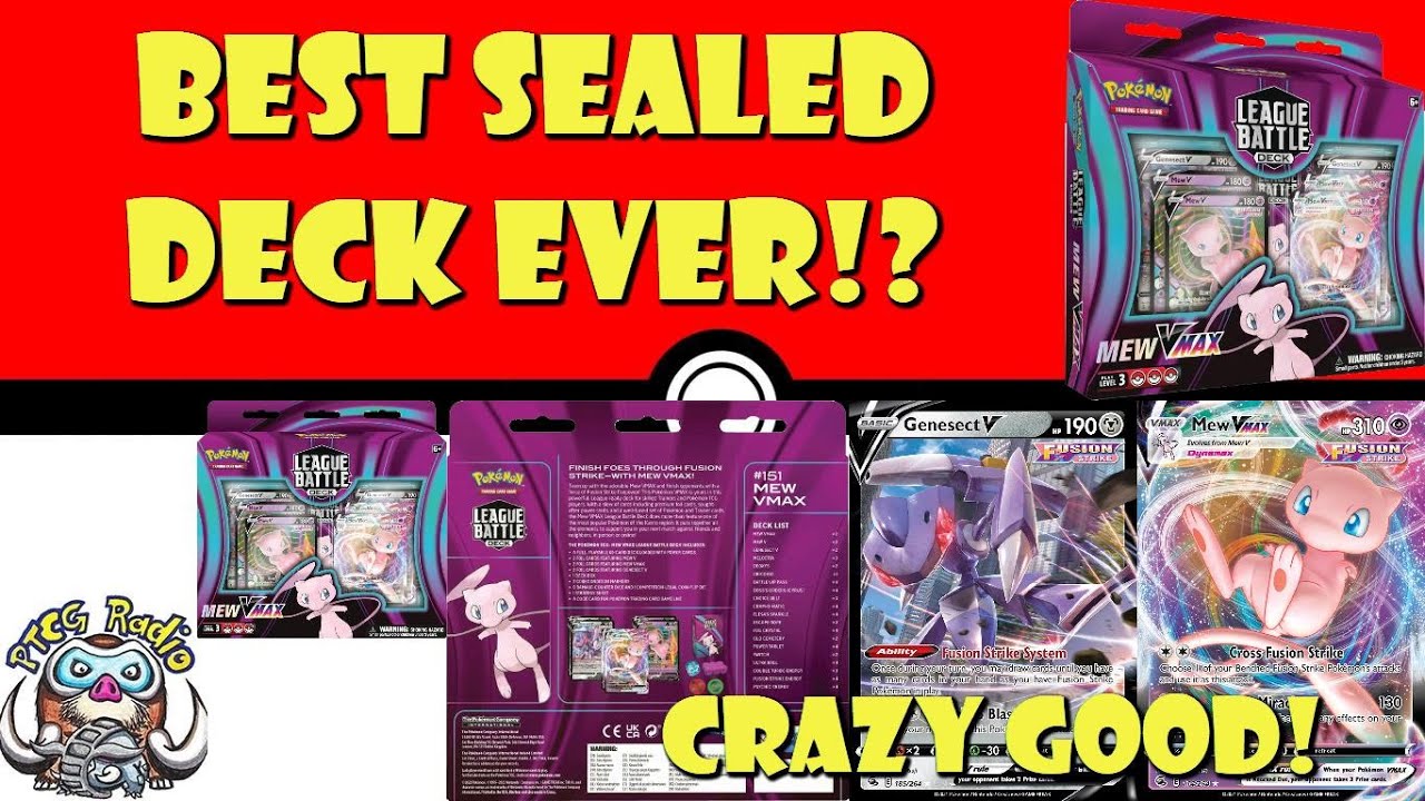 The Best Sealed Pok&eacute;mon TCG Deck Ever! Mew VMAX League Battle Deck! (Pok&eacute;mon TCG News)