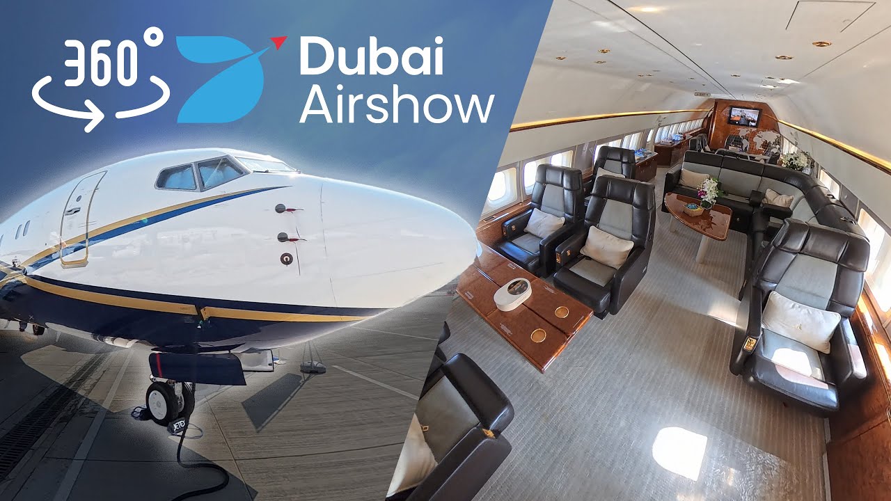 360° Luxury Boeing 737 Business Jet Tour!
