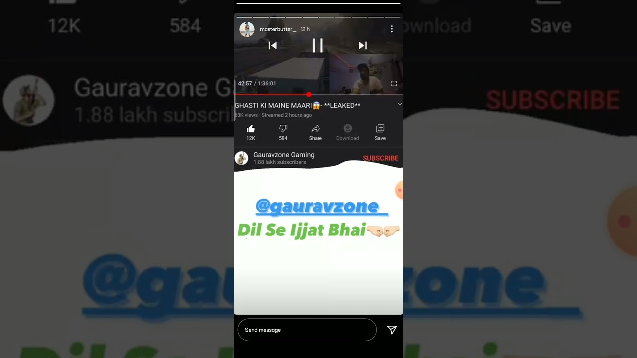 gouravzone controversy with gusty ladka master butter reply 🤣🤣🤣