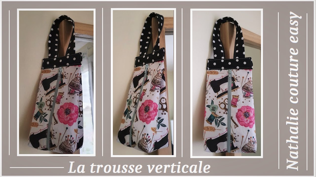 Comment faire cette pochette original et verticale / Nathalie couture easy