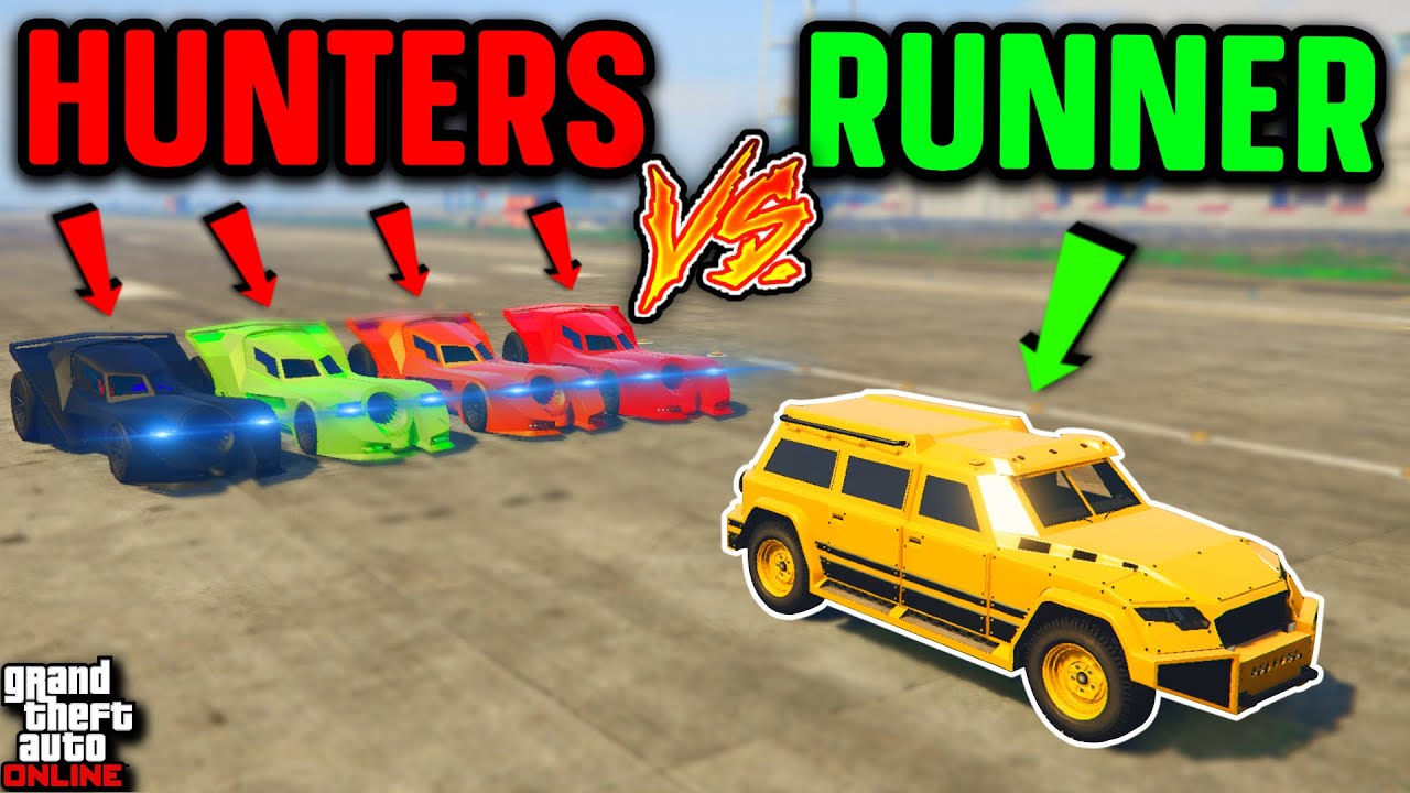 4 Vigilantes vs Nightshark! GTA 5 Manhunt (MISSILES ENABLED)