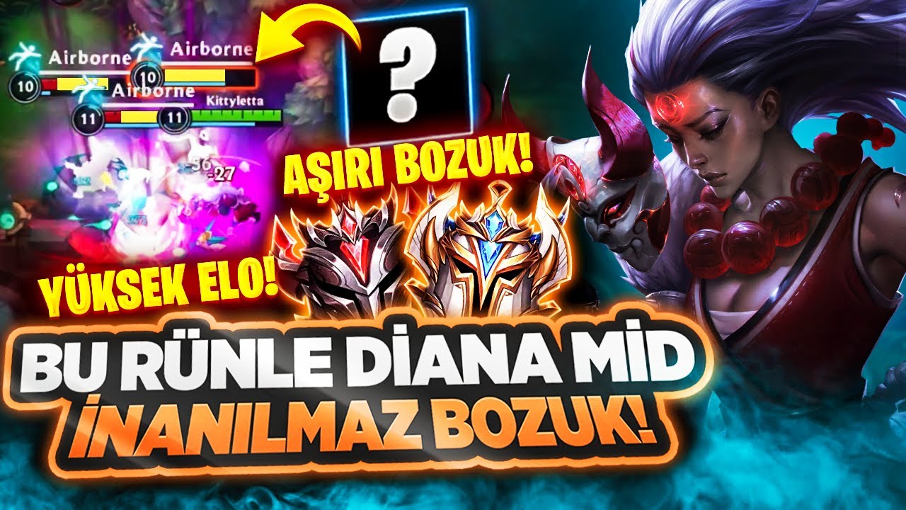 DİANA MİD BU RÜNLE FREE WİN! CHALLENGER GRANDMASTER ELO!