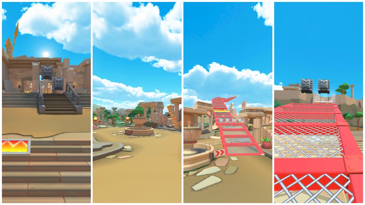 Mario Kart Tour // Athens Dash 3 Gameplay (All Variants)