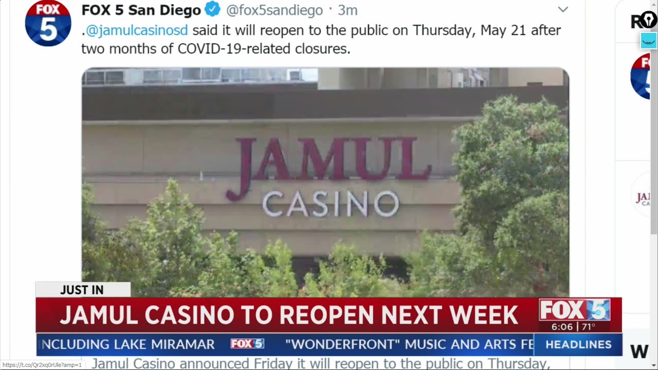 Jamul Casino Will Reopen To The Public Next Week