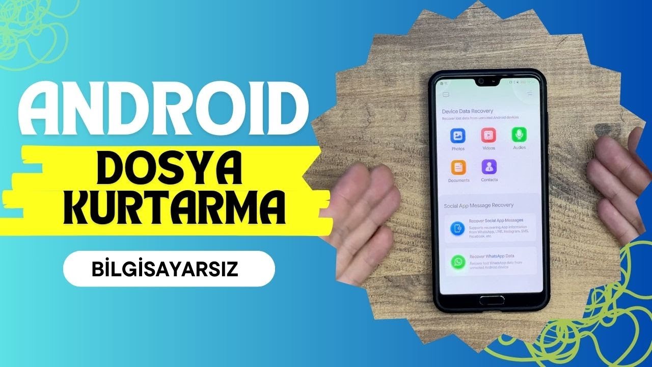 En İyi Android Dosya Kurtarma Uygulaması / Root ve Bilgisayar Gerektirmeyen Yöntem