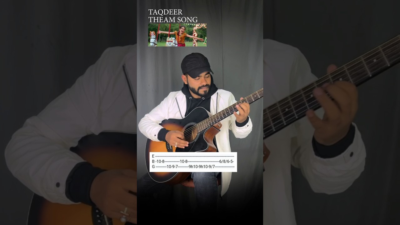 Taqdeer Theme Song on Guitar  | Easy Guitar Tabs | Feel the Music 