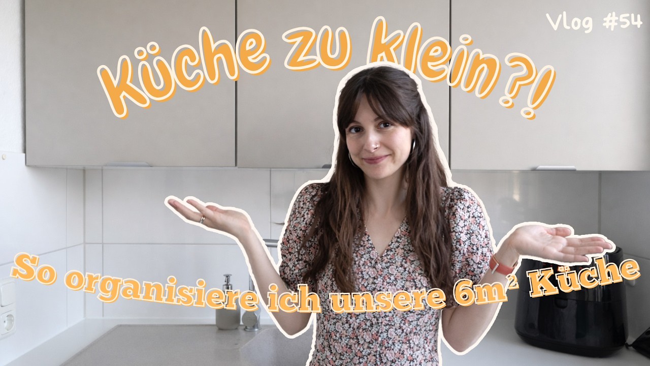 Kleine K&uuml;che aufr&auml;umen und organisieren (6m&sup2;!) Minimalismus im Familienalltag mit Kindern (Vlog #54)