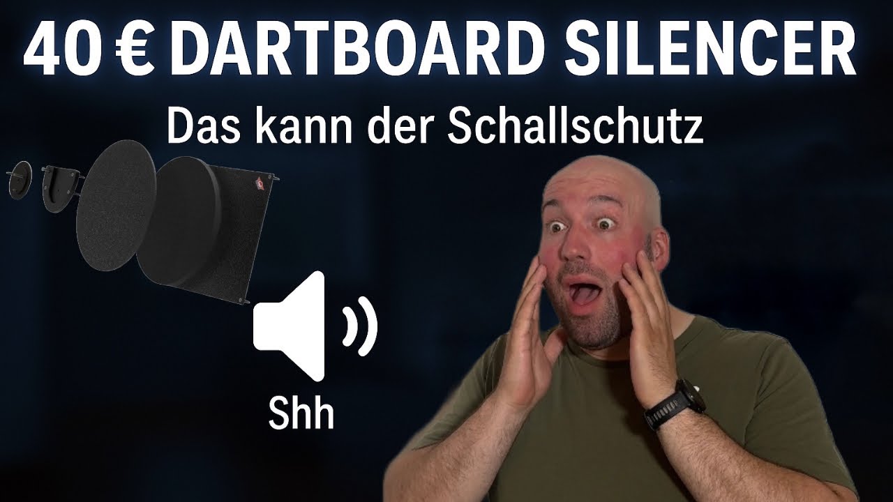 Dartboard Silencer I Schallschutz Test ! Teil 1
