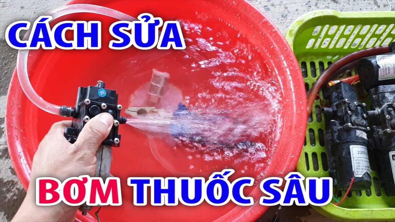 cách sửa máy bơm bình thuốc sâu