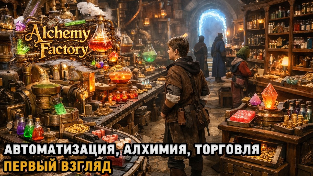 Alchemy Factory # Автоматизация, Алхимия, Торговля ( первый взгляд )