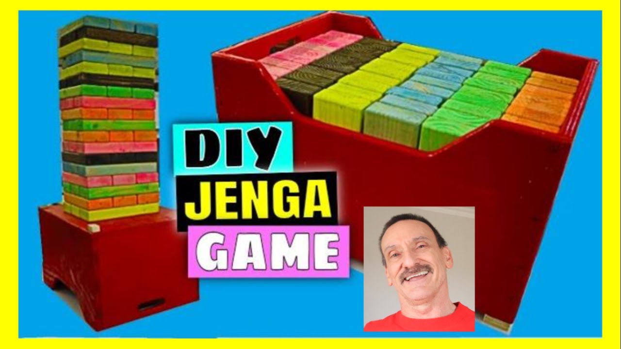 OUTDOOR JENGA GAME DIY Backyard Family Socializing Fun Giant Jenga Playing Set