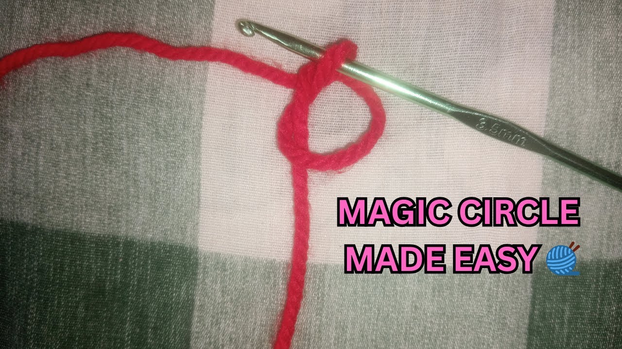 How to Crochet a Magic Circle + Double Crochets (Beginner Friendly)