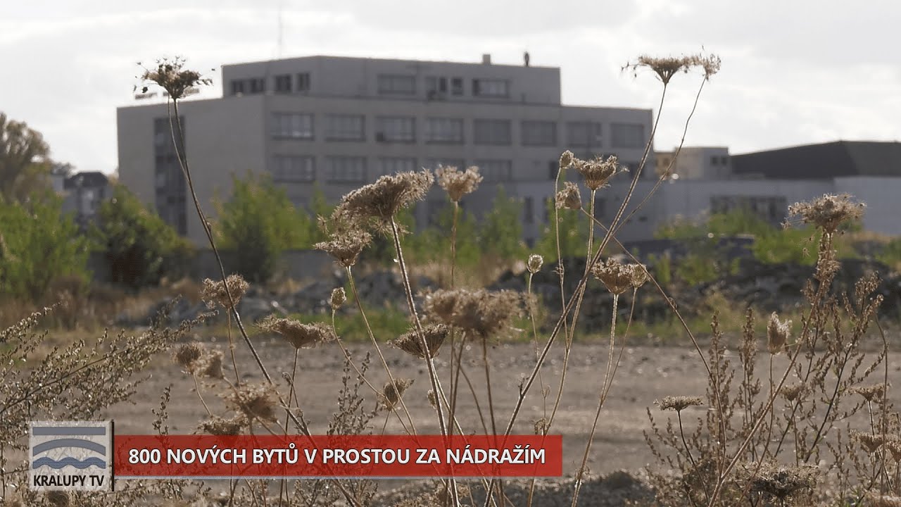 Kralupy TV: Za nádražím by mohlo vzniknout až 800 nových bytů (31. 8. 2020)