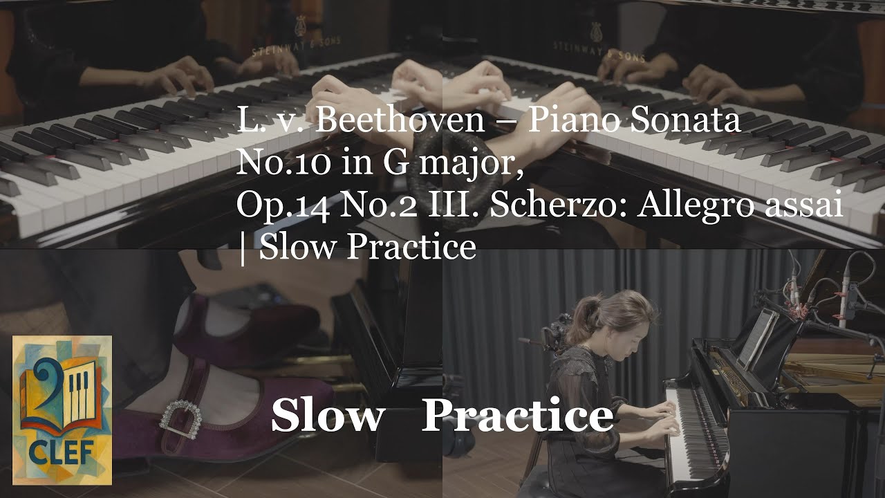 L. v. Beethoven – Piano Sonata No.10 in G major, Op.14 No.2 III. Scherzo: Allegro assai | Slow