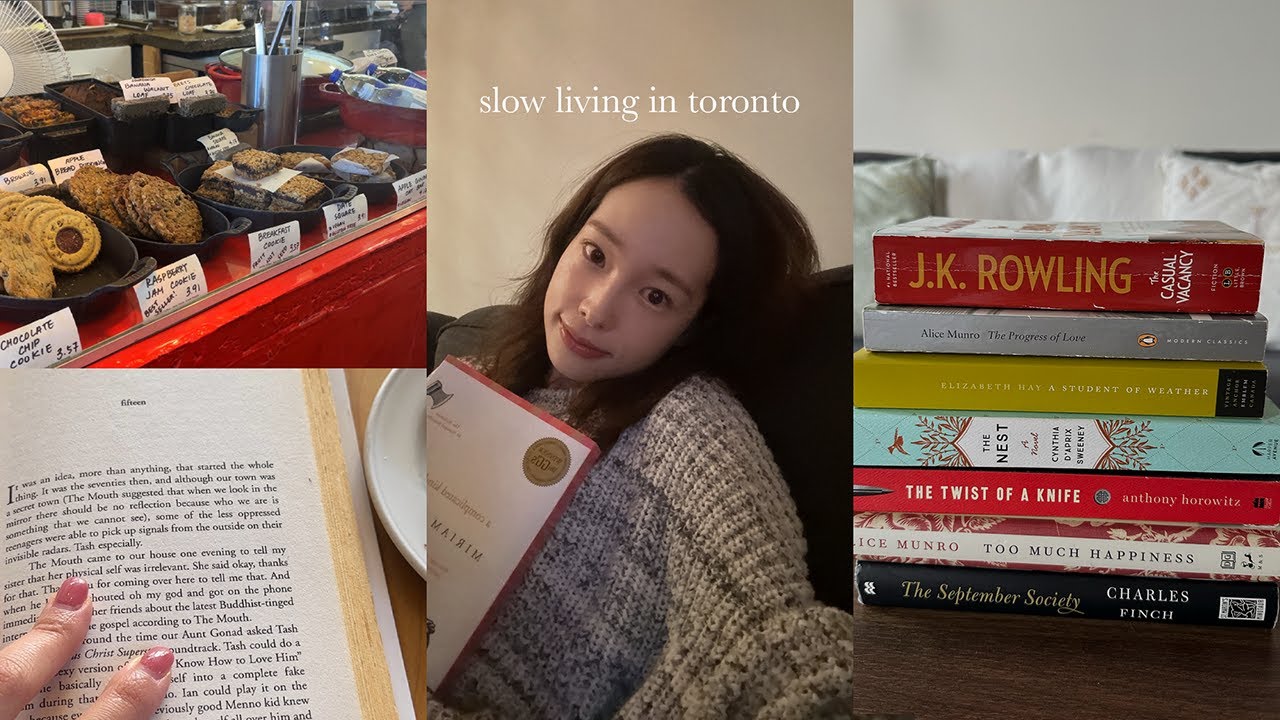 slow living in toronto | solo date. i lost my passport. library book sale.
