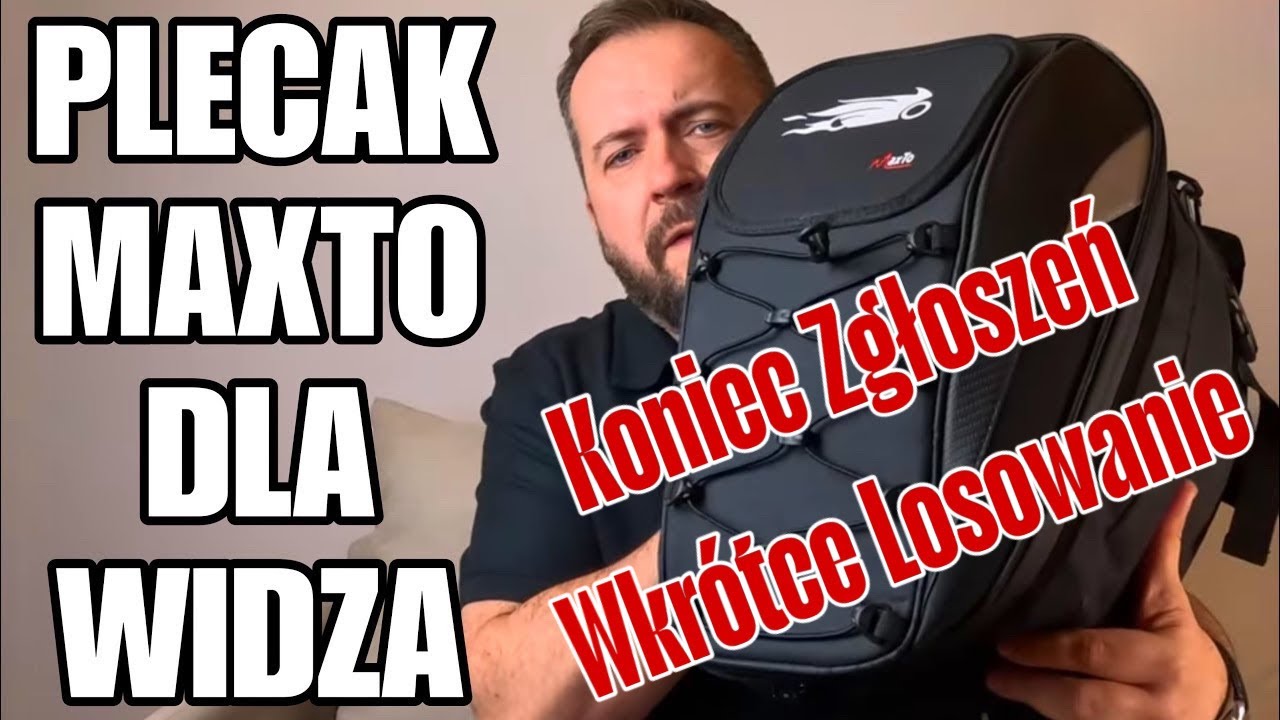 Plecak Motocyklowy Maxto dla Widza - dziękuję