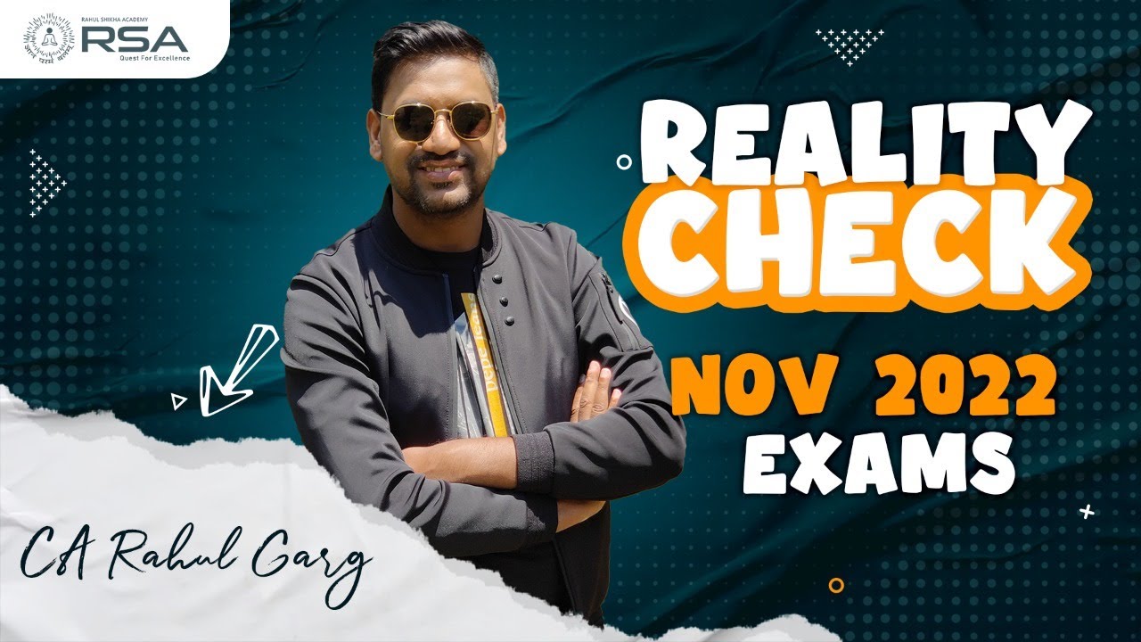 Nov Exams. Are you prepared? A Must Do Reality Check.