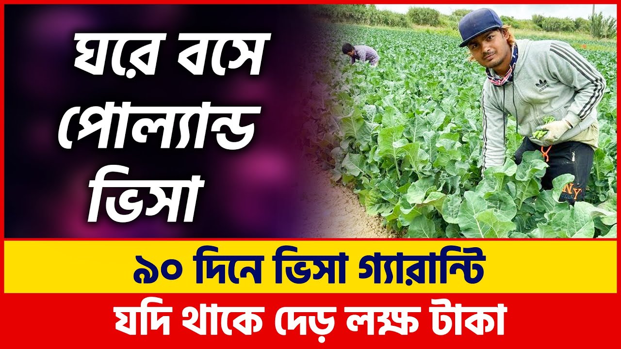 গ্যারান্টি সহ পোল্যান্ড ওয়ার্ক পারমিট দেড় লক্ষ টাকায় | Poland Country Work Permit 2022 | Poland Visa