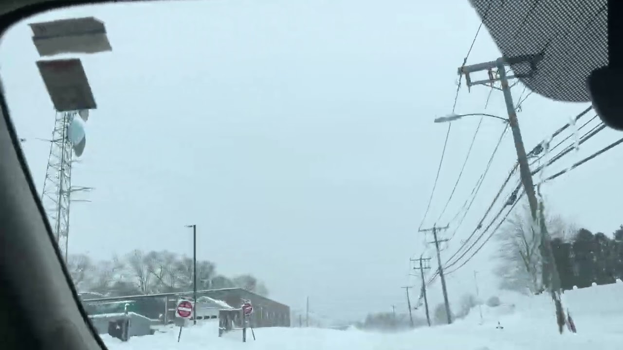 Feb 23/ 2026 snow storm drive in  tamil !!!