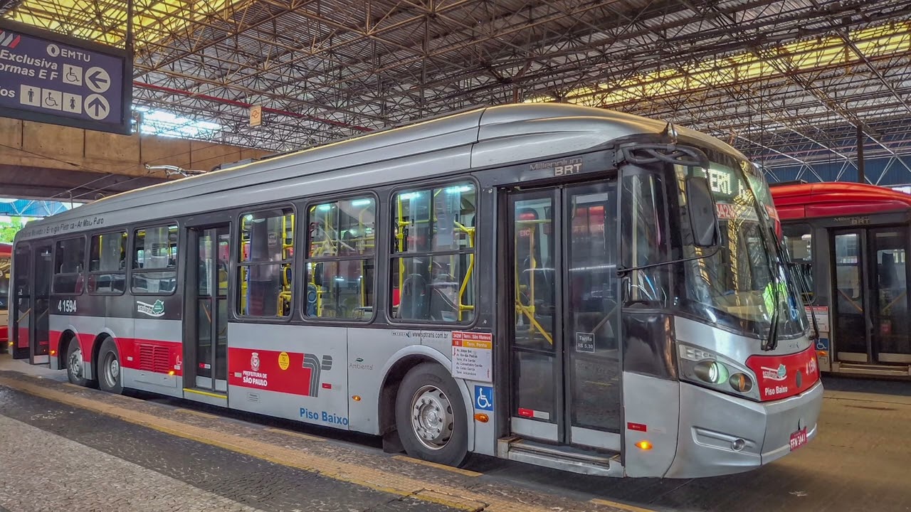 4 1594 - Caio Millenium BRT I Trólebus Scania K270UB (Som do Motor)