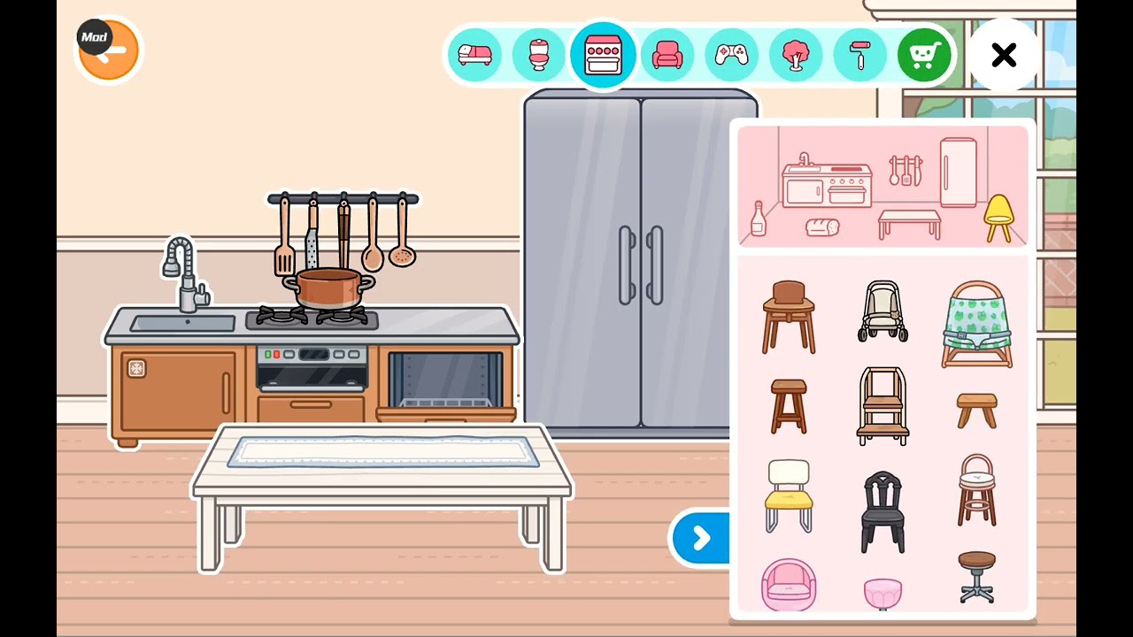 Tutorial de como aser una cocina en toca boca ❤️