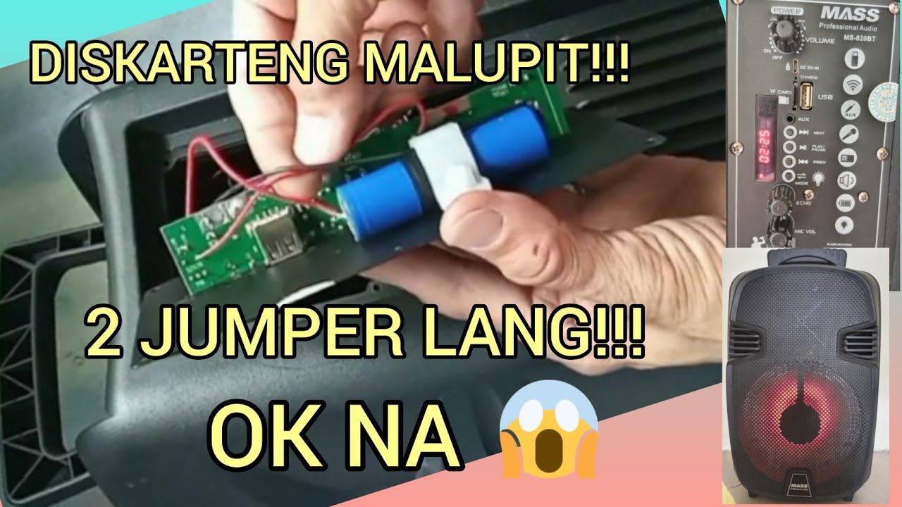 NO DISPLAY NO SOUND REPAIR NA   IBANG DISKARTE  (MASS BLUETOOTH SPEAKER BOX)
