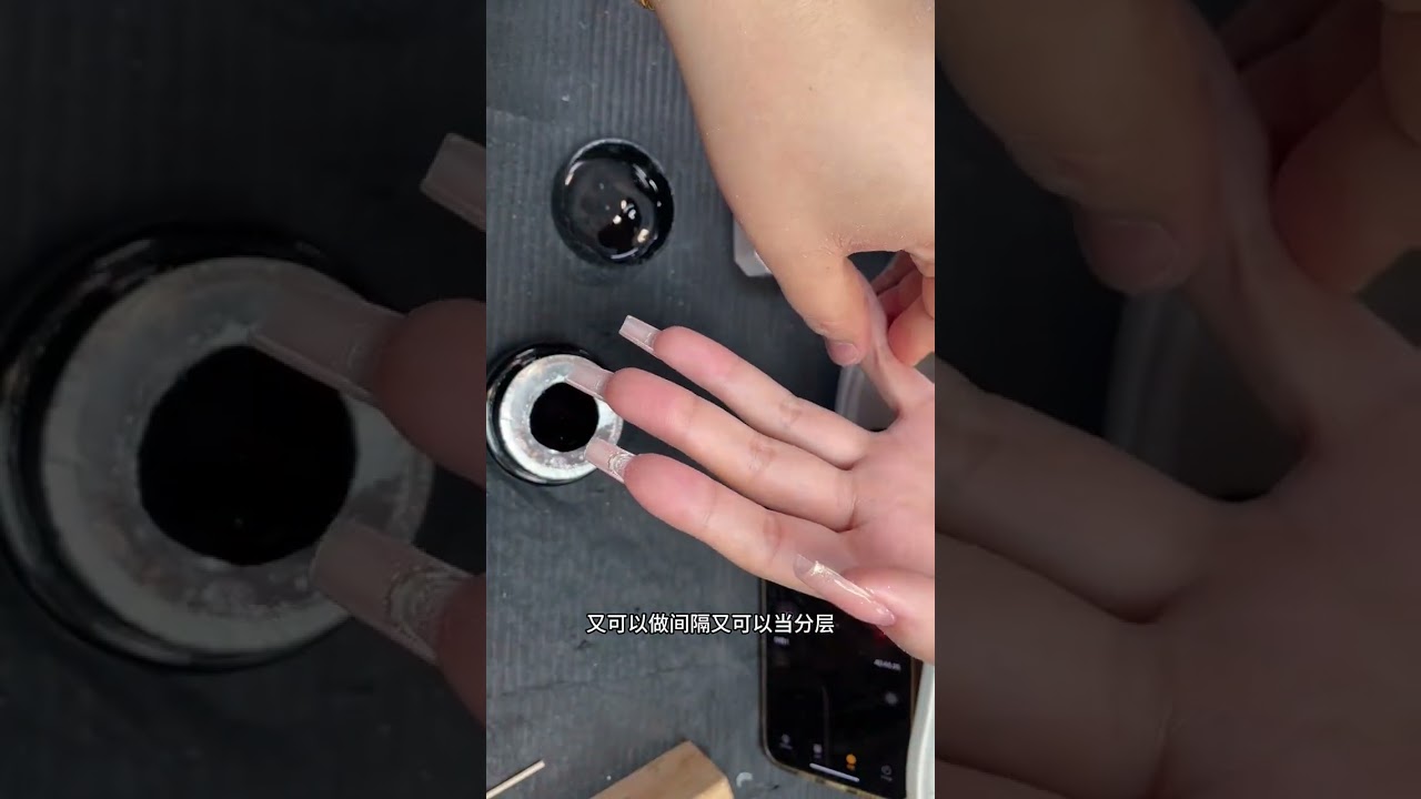 This is the charm of short armor. It s so nice so nice#Nail Art Tony#One-hour manicure#Nai