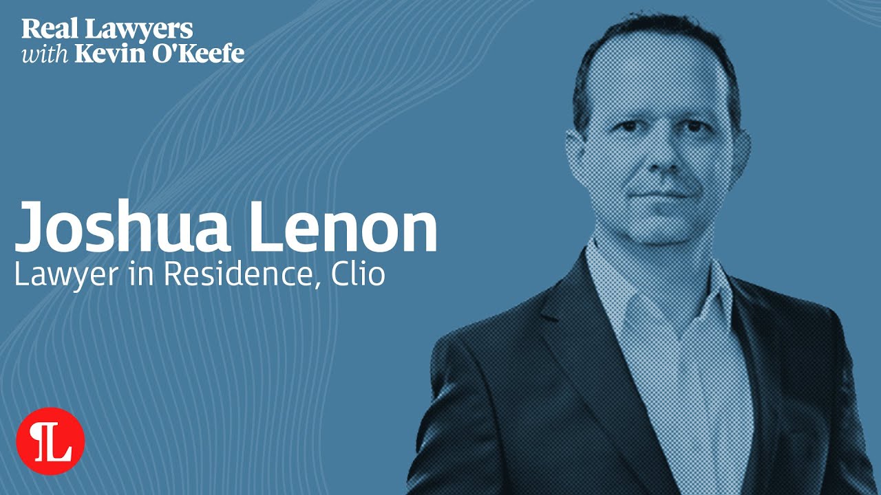Clio's Joshua Lenon on the Legal Trends Report, Law Firm's AI Adoption and Clio Work | ClioCon 2025
