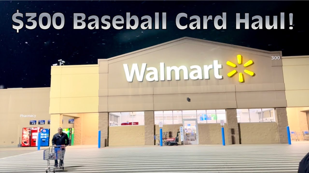 I SPENT $300 ON THESE BASEBALL CARDS THIS WEEK AT WALMART!