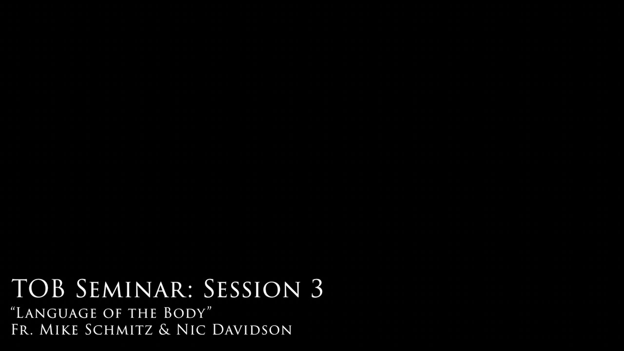 TOB Conference: Fr. Mike Schmitz and Nic Davidson - Session 3: Language of the Body