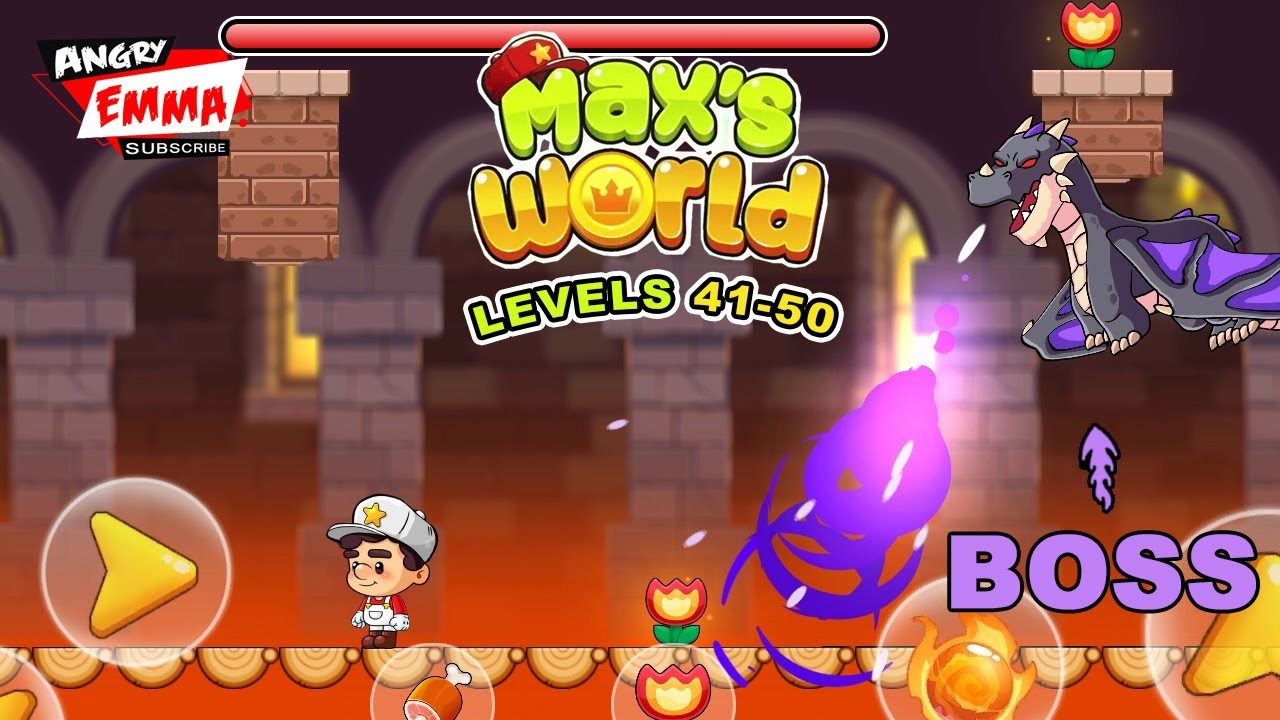 Max's World - Levels 41-50 + BOSS (gameplay 2025)