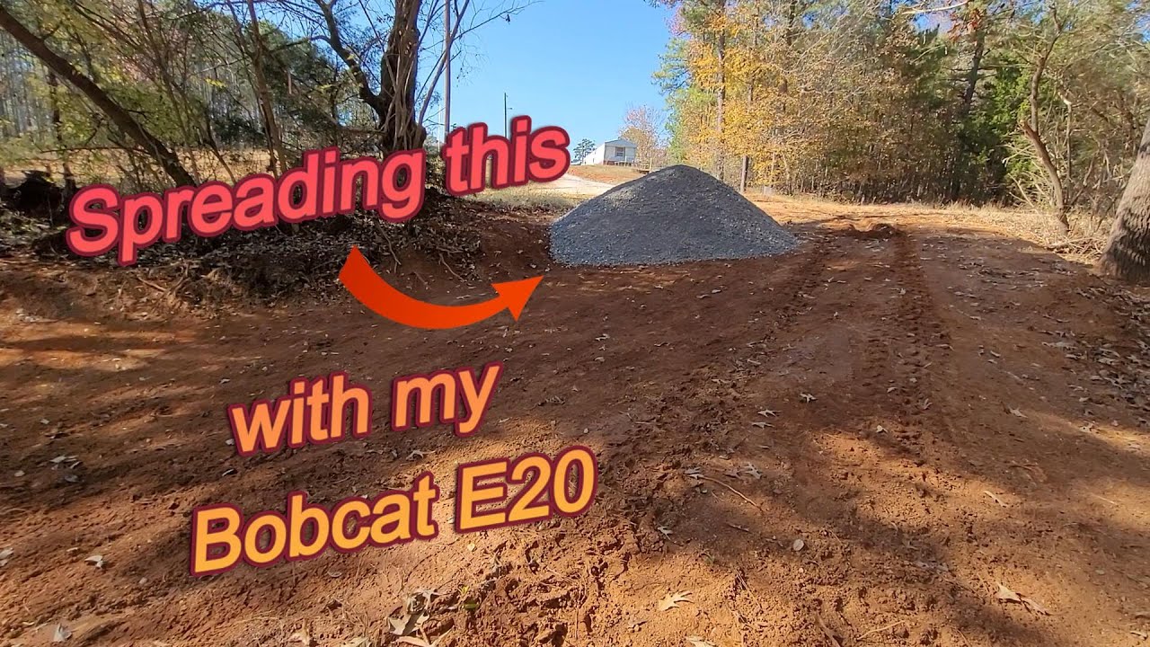 How I spread the gravel for my driveway