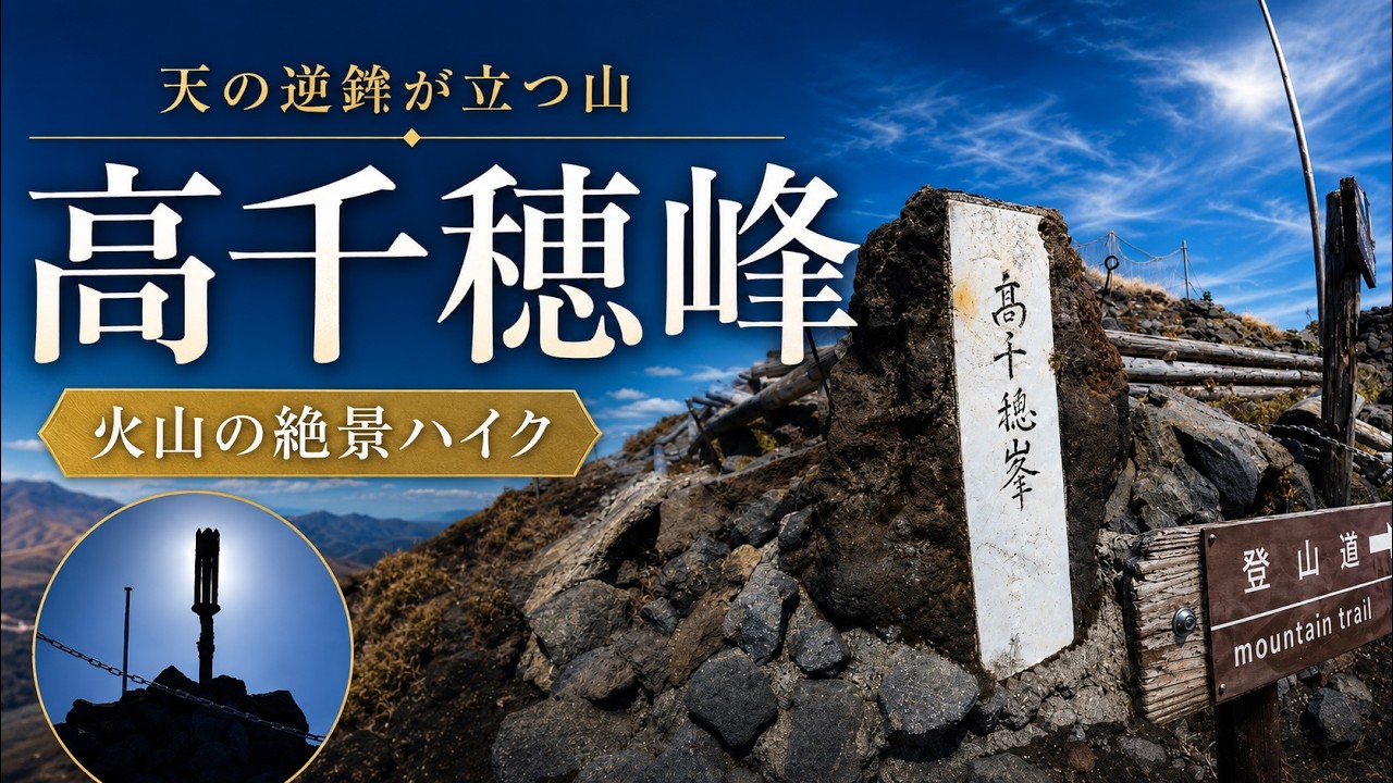 天の逆鉾が立つ山｜高千穂峰登山 Mt. Takachihonomine hike