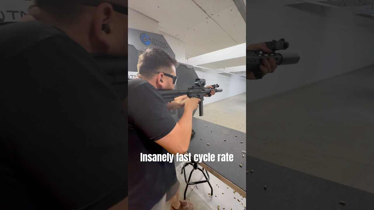 9mm AR with insanely fast rate of fire