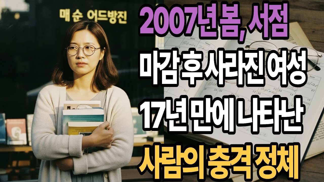 2007년 봄, 서점 마감 후 사라진 여성, 17년 만에 나타난 사람의 정체
