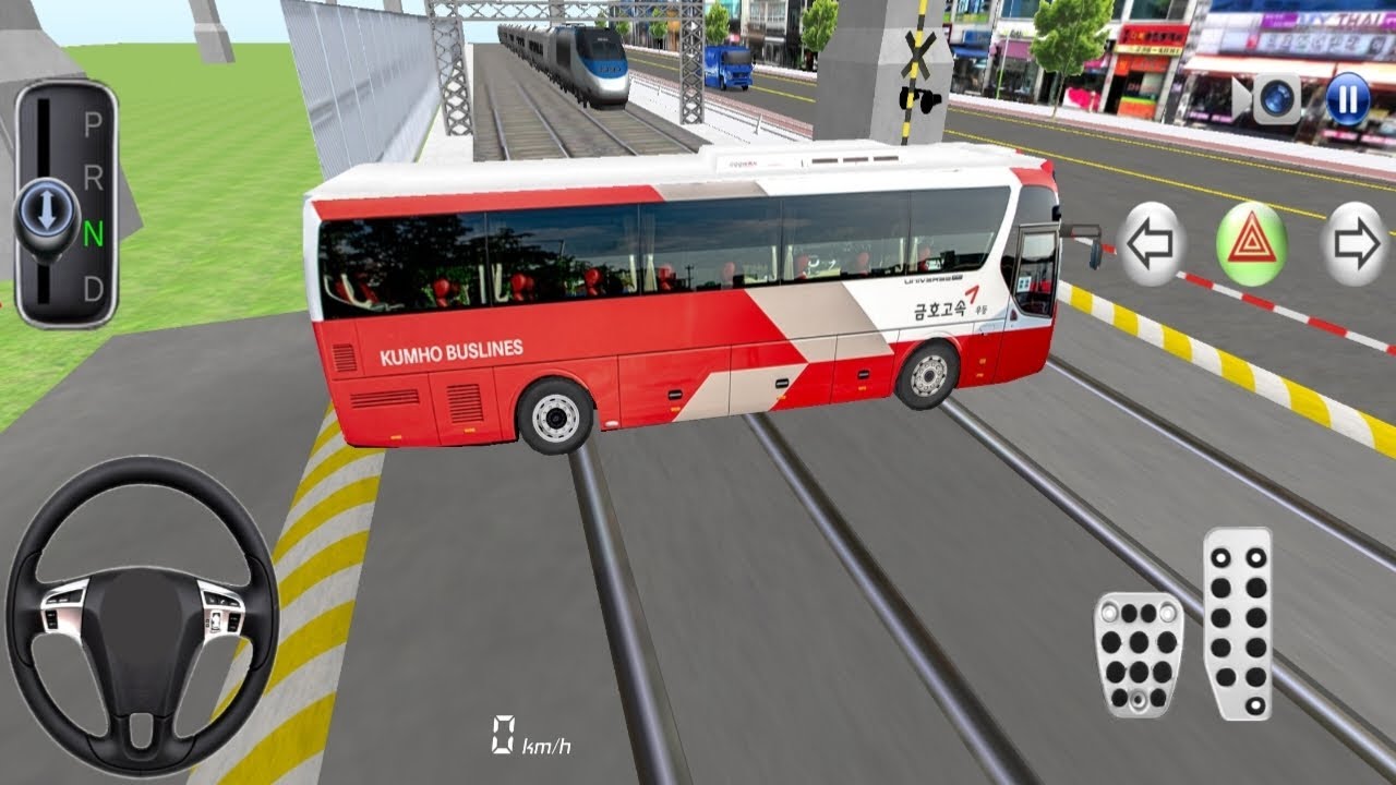 New Kumho Buslines Bus Ready For Parking And Repairing - 3D Driving Class - Android Gameplay
