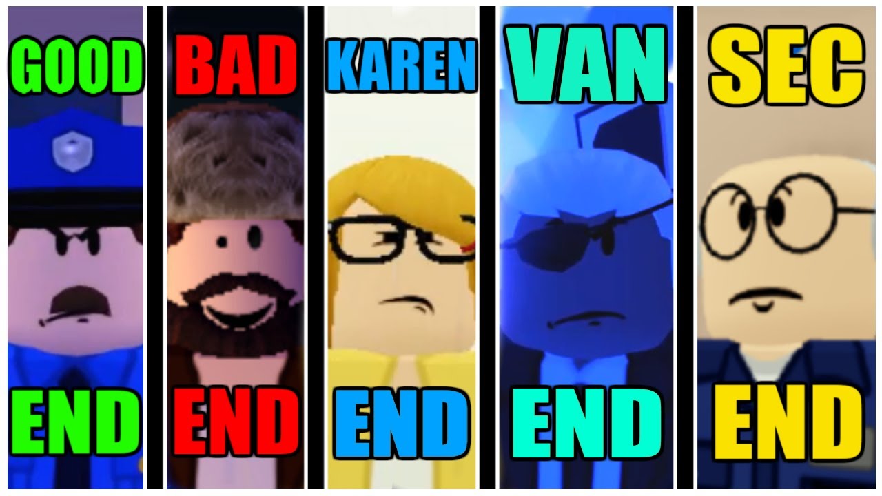 Field Trip Z - All 5 Endings + VAN ENDING! [ROBLOX]
