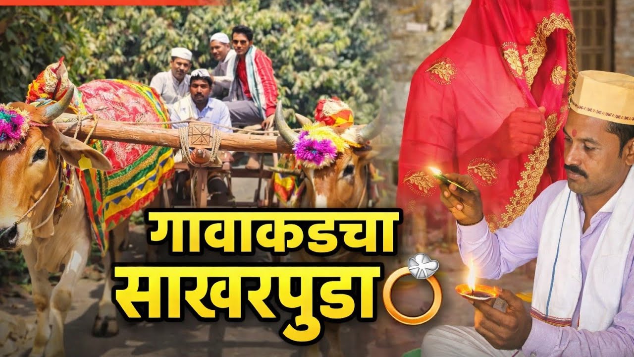 “गावाकडचा साखरपुडा 💍🌾 | बैलगाडीतून एंट्री | पारंपरिक सोहळा | Full Comedy Marathi Village Engagement”