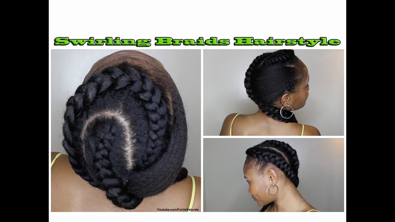 Swirling Braids Tutorial! (Feed in braids)