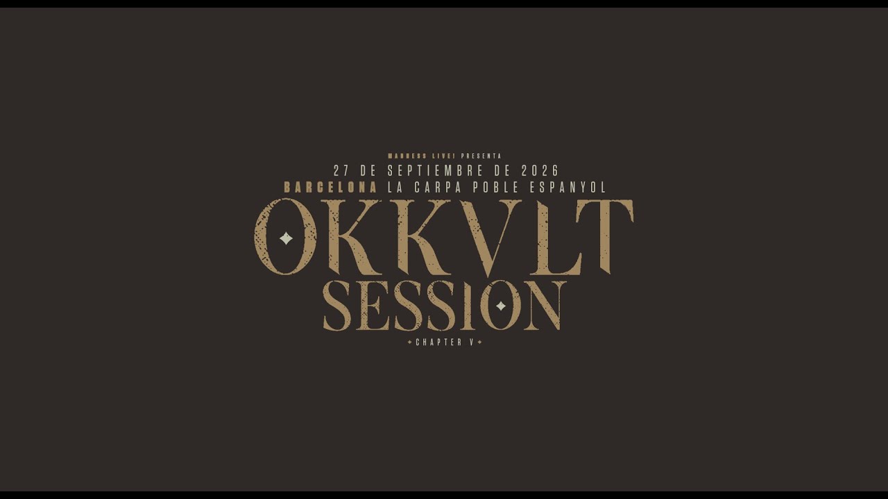 Anuncio cartel completo Okkult Session 2026