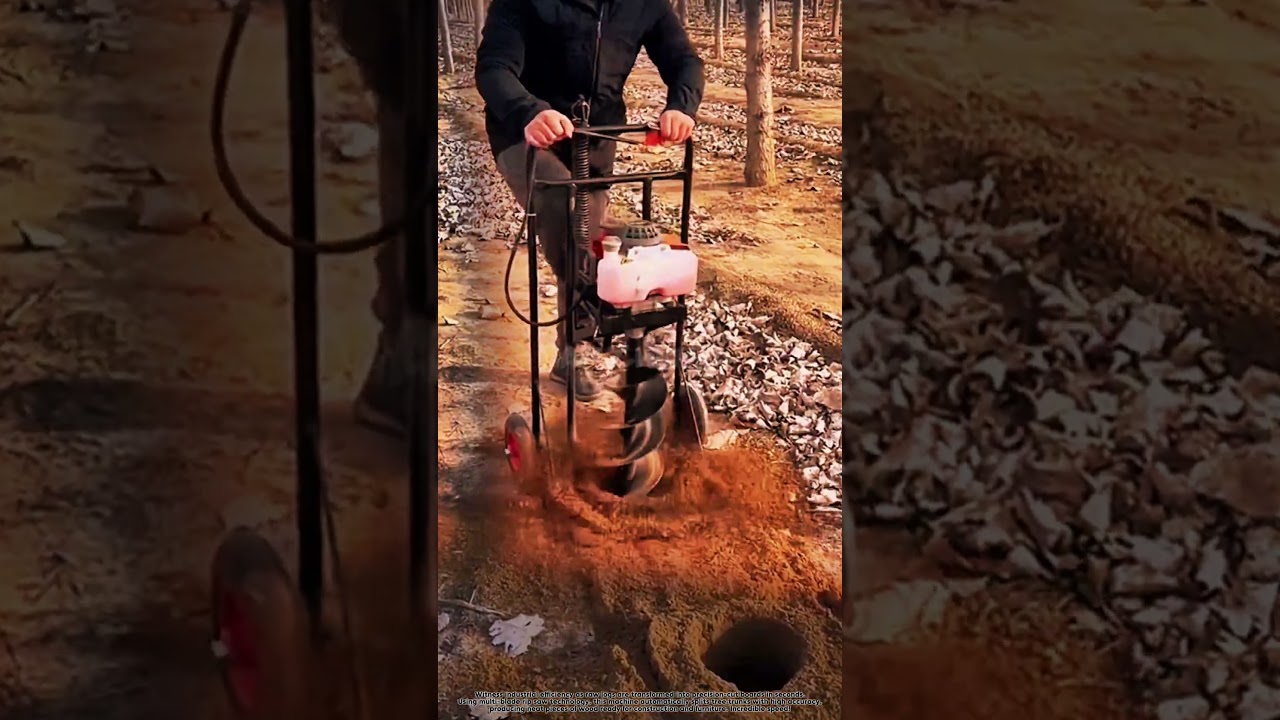 Digging planting holes quickly and precisely.
