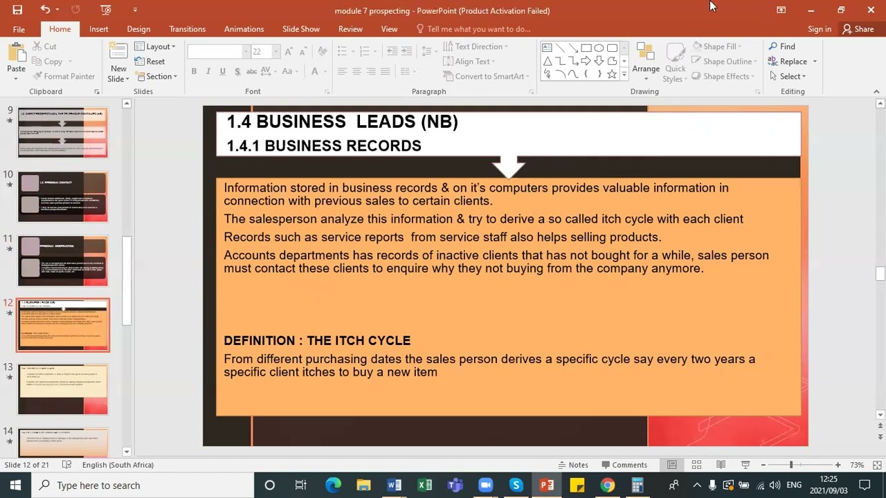 Sales N5: Module 7: Prospecting
